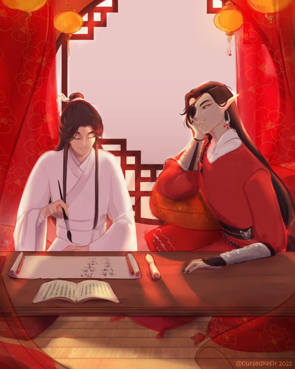 cursedkefir's tweet photo. 🏮🖌
#TGCF #天官赐福 https://t.co/zL9tEpldOU