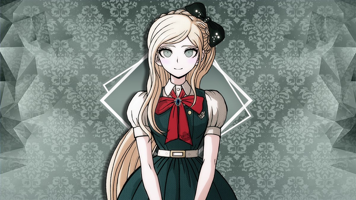 UItraPrincess's tweet photo. Those pale teal hues blink a few times as she noticed a little bit of fidgeting from Gundham. She only noticed because she saw his hand flinch again when she leaned in previously.

The blonde perks her head up at the description of the sheer prowess the Devas held! https://t.co/4Famx4nUFB