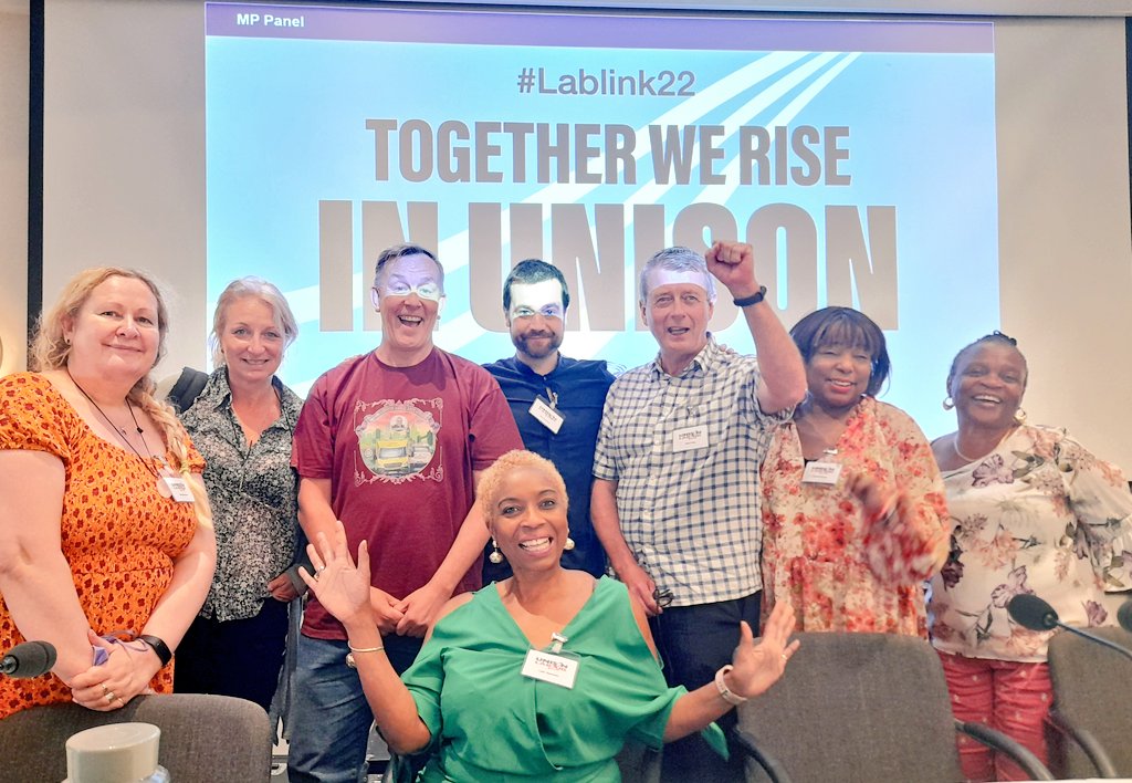 grayee's tweet photo. A great #LabLink22 Forum. @unisonglr delegation @nec_sonya @hannellman @JoelBodmer @Yvonneg57841905 @ChristineSpoo12 @CllrLolaOyewusi https://t.co/OFmdcOUfYZ