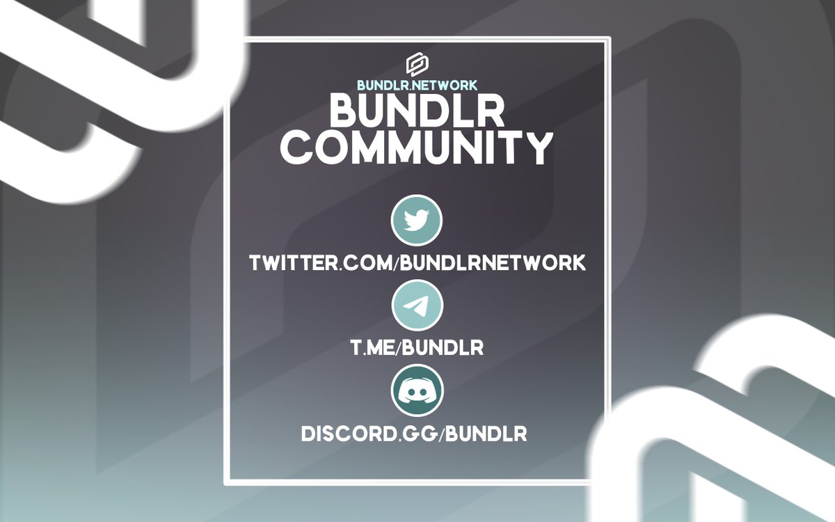 Bundlr Community (Media)

<a href="/BundlrNetwork/">Bundlr is now Irys 👁️</a> 
 
#Bundlr #BundlrNetwork #Web3