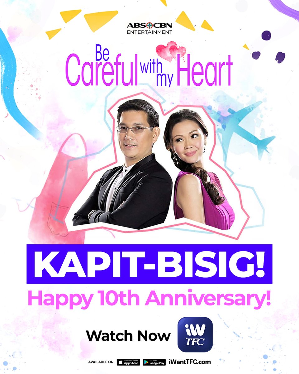 ofc_iwant's tweet photo. "KAPIT-BISIG!" Remember this iconic line? 🥰
10 Years ago nung una nating napanood ang love story nina Maya at Sir Chief sa #BeCarefulWithMyHeart! 

One of the consistent most-watched shows on iWantTFC! Stream it today! https://t.co/sdWarOJpQg https://t.co/L9KbcE6YV0
