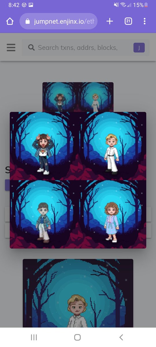 4 Active <a href="/enjin/">Enjin</a> links Strange Pixels 1
❤ +Retweet 
Follow <a href="/ScottieTash/">Scottie.ENJ 🟩</a> for the latest <a href="/enjin/">Enjin</a> drops.
#Enjin #EnjinNFT
💥jumpnet.beam.enjin.io/claim/1047fd66…
💥jumpnet.beam.enjin.io/claim/ff3a4d31…
💥jumpnet.beam.enjin.io/claim/75b7ec7d…
💥jumpnet.beam.enjin.io/claim/a1491262…