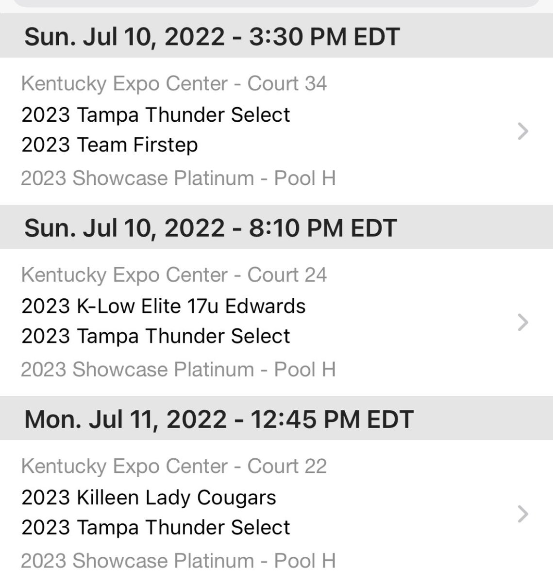 Tampa Thunder Select tweet media