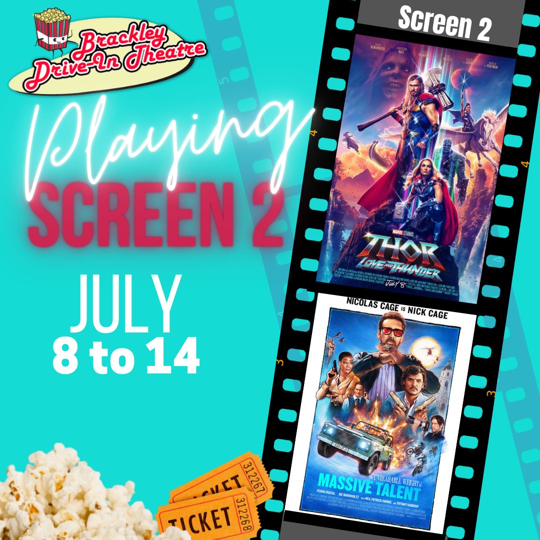 brackleydrivein's tweet photo. The drive-in will be CASH and credit card only tonight. DEBIT cards are not working. So break into your Piggy Bank and come on out for two great double bills to choose from Screen 1 Minions: The Rise of Gru and Jurassic World Dominion and Screen 2 Thor: Love and Thunder. https://t.co/oci9jvuajx