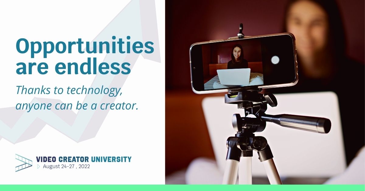 FMC_Conferences's tweet photo. Thanks to technology, creating content is just at the reach of your fingertips! Looking to start your own online channel? The #VideoCreatorUniversity will be a good place to start learning new skills and business strategies. Learn more: https://t.co/34WE79pxoT https://t.co/YHEYL0nxOy