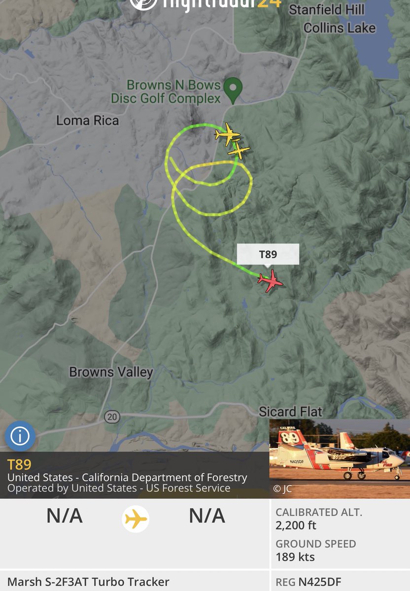 Elias_Funez's tweet photo. FFs at #BayFire off of Bayberry Lane in the Loma Rica area making good progress, 5 air tankers total assigned, tying in to lines from previous fires. Anticipating being able to release some resources if things go well in next minutes. #theunionnow #fireseason2022 @TheUnion https://t.co/E0L6bn15TH