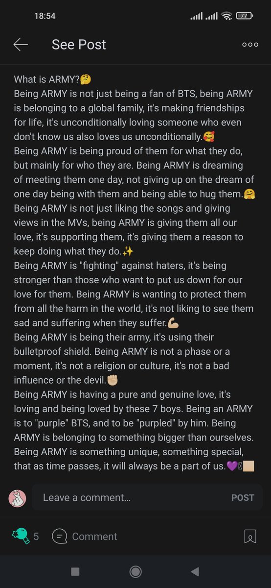 Can you cheer and share my Weverse's post? 🫶🏻💜

weverse.io/bts/feed/16970…

#HBD_TO_ARMY 
#HAPPY9thARMYDAY 
#HappyAnniversaryArmy