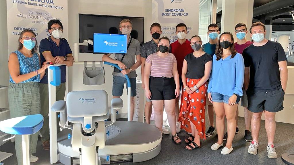 NeuroLabUniGe's tweet photo. #summer is time for #visitors!#students from @MarquetteU 🇺🇲 and @upb1818 🇹🇩 who are spending the summer in our #lab have visited @movendotech! Thank you for the hospitality! #research #bioengineering #exchange #visitingstudents #erasmus #hunova https://t.co/MYhSA35pbh