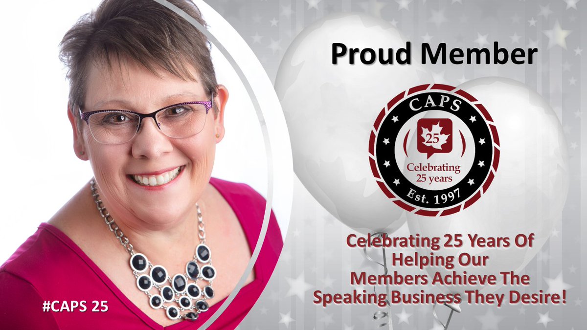 Elementshe's tweet photo. I am proud to belong to the Canadian Association of Professional Speakers and we are turning 25! The CAPS Advantage: Learn Share Grow Belong. Contact me to find out more about CAPS. #CAPS25 #professionalspeaker #CAPS https://t.co/nV2Wznphmv