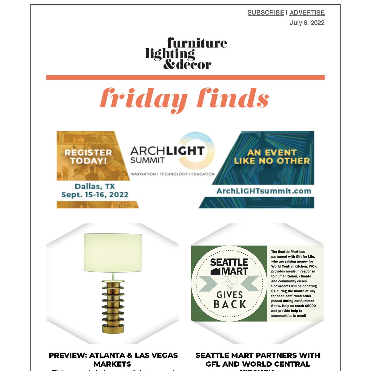 archlightsummit's tweet photo. When your front and center of the newsletter! @FurnitureLightingDecor
#archlightsummit #education #lightingevents #lightingtrends #SeeYouInDallas #interiordesign #lightingdesign
https://t.co/FqBw2mRi3S https://t.co/FIuBRChcvu