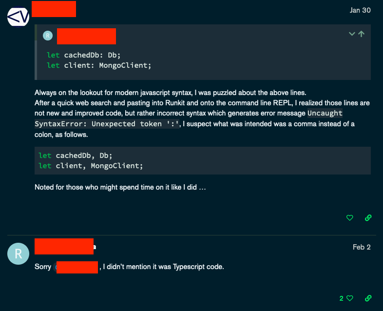 The year is 2022, some people still haven't even seen typescript and try to correct it when they do...