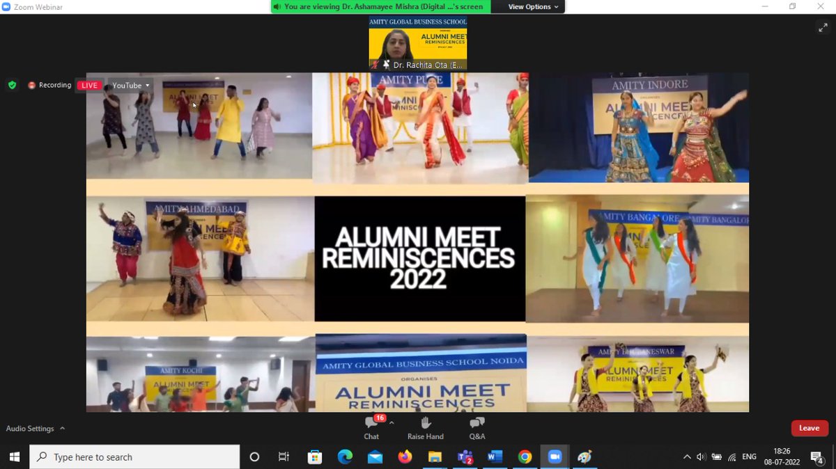 noidaagbs's tweet photo. On 8th July 2022, AGBS Noida in association with other Pan-India Campuses organized AGBS Alumni Day “Reminiscence 2022” which provided the opportunity to thousands of AGBS Alumni to rekindle their ties with their Alma Mater. https://t.co/aiGHvCNYgT