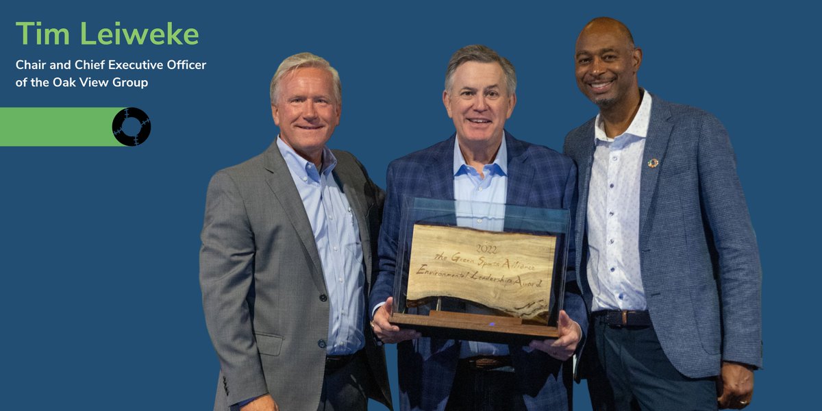 sportsalliance's tweet image. Congratulations to our 2022 Environmental Leadership Awardee, Time Lewieke with @oakviewgroup!

Thank you for your leadership, Tim. Tim has led a transformative role in the development of @ClimateArena with a sense of urgency and a commitment to zero.