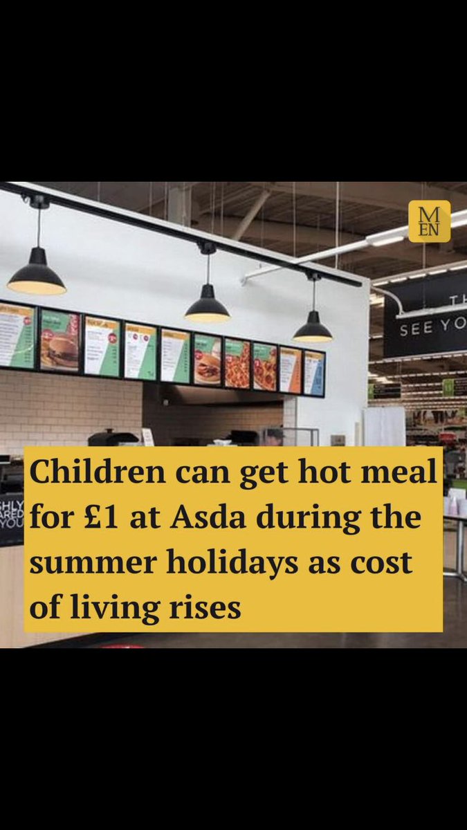teralearning_'s tweet image. It’s great to see that at Asda, the hot meals for children will be £1 over the summer! 😀⭐️