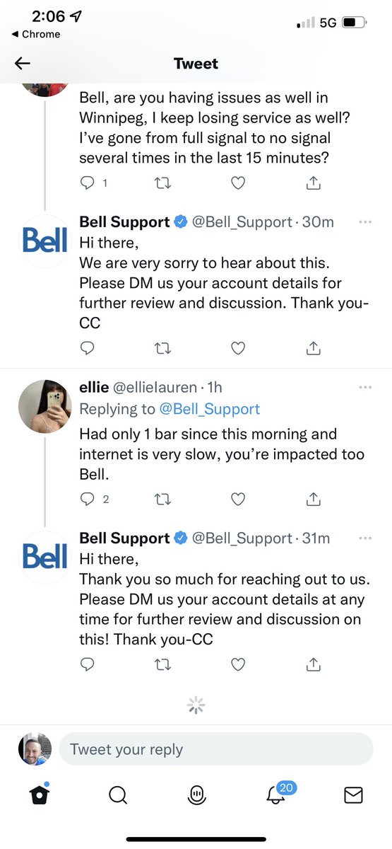 lifeofvbr's tweet photo. @Bell_Support Downtown TO with only 1 bar https://t.co/dYtv2U5D3d