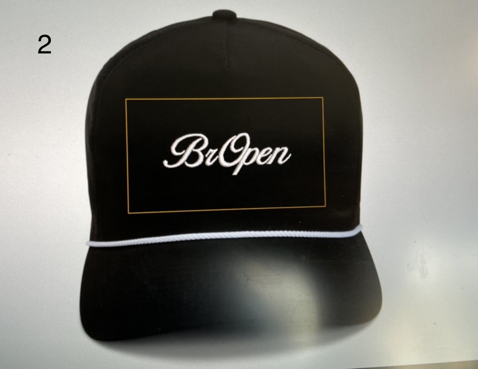 BrOpenBets's tweet photo. 2022 BrOpen Hat Concepts- VOTE NOW https://t.co/YnzqYZYvb5