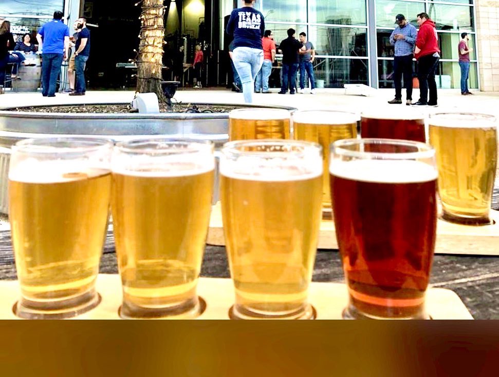 TexasAleProject's tweet photo. Thank goodness itโs Flight Friday! Come drink a flight with us when the taproom opens at 3pm. We have 12 taps of core and limited releases. Donโt worry this flight wonโt be delayed or canceled! ๐
#weekendvibes #drinklocal #texassummer #beeriscold https://t.co/ATPQD6A1F6