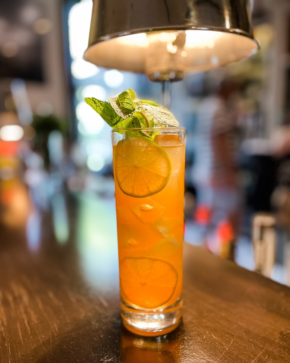 Becktadining's tweet photo. Friday has arrived! You've charged through the week. Time to kick back & think about:
"Breaking the Monotony" 🍹
Bumbu ◦ Aperol ◦ Lime Juice
Our dining room & wine bar are open at 5pm with reservations available until 8pm.
#beckta #cocktail #winebar #tgif https://t.co/L0VWFthAft