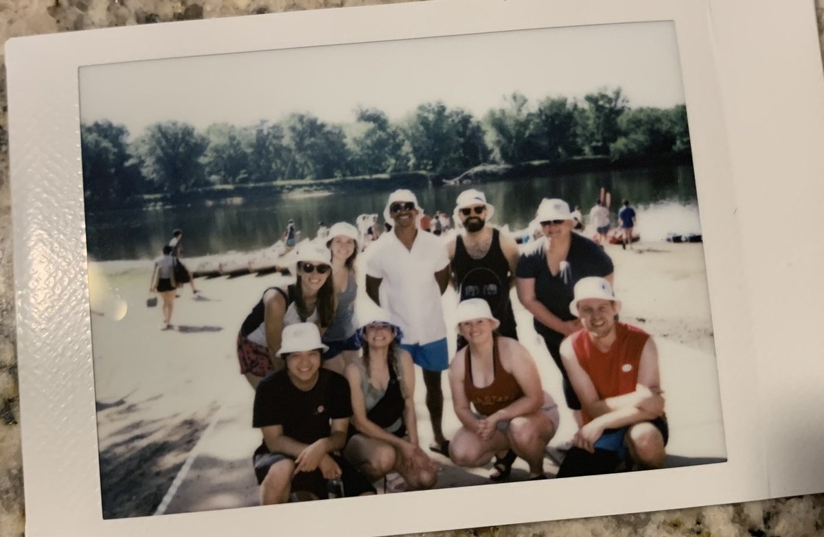 Had a great time on the annual @UMNChemistry inorganic canoe trip! Thanks for organizing it this year @Seongboi