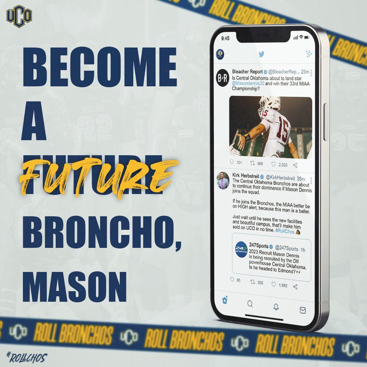 MasonDennis30's tweet photo. #RollChos 🤞🏻⁦@_CoachDonald⁩ ⁦@CoachLecht⁩ https://t.co/KW1p3h9PXd