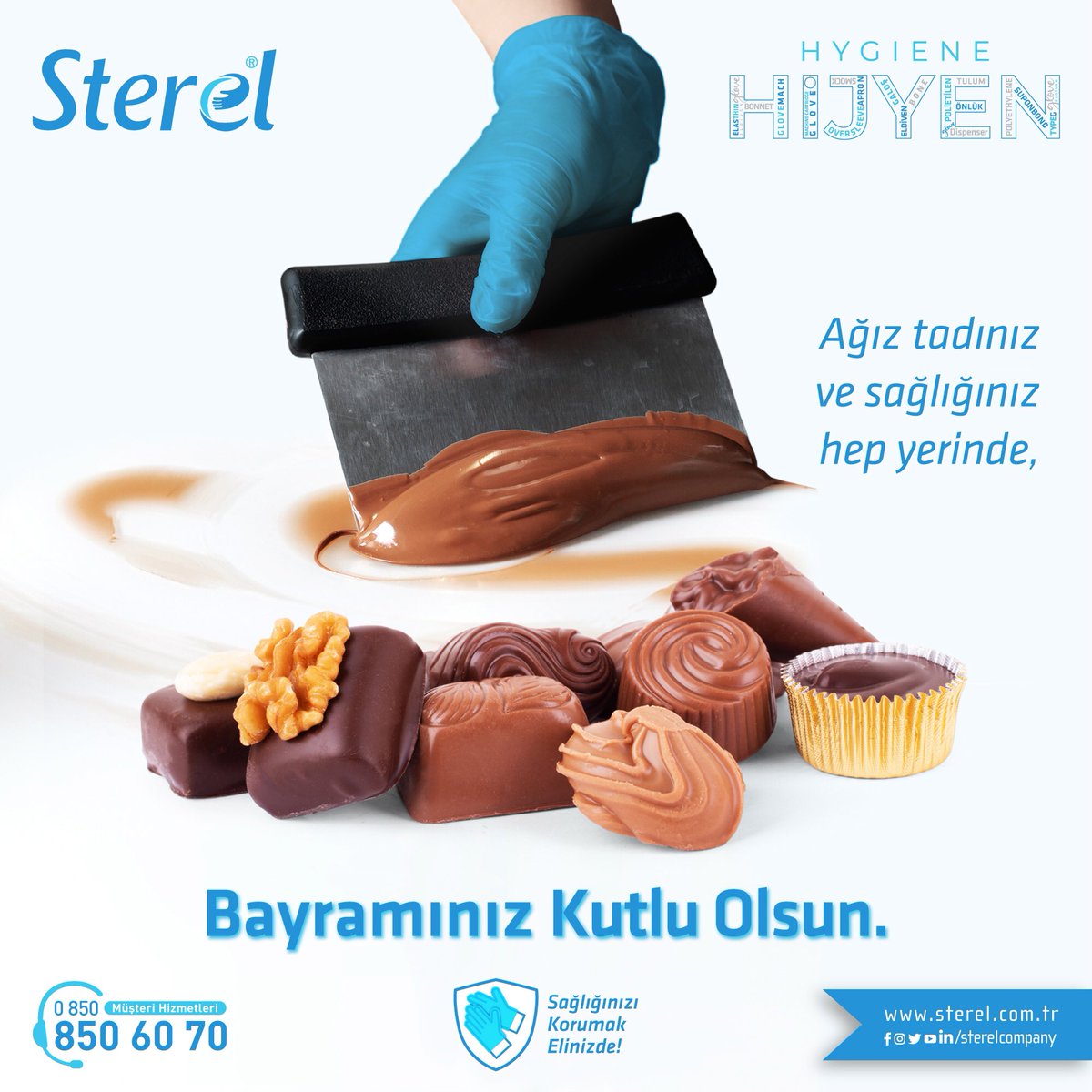 SterelCompany's tweet photo. Ağız tadınız ve sağlığınız hep yerinde, "Bayramınız Kutlu Olsun." Nice bayramlara...
#bayraminizkutluolsun #mutlubayramlar #öncesağlık #sağlıklınicebayramlara #gıdasektörü #gıdaüretimi #güzellikmerkezi #estetisyen #medikal #veterinerhekim #otel #catering #cateringservice https://t.co/bG2wtUo7W3