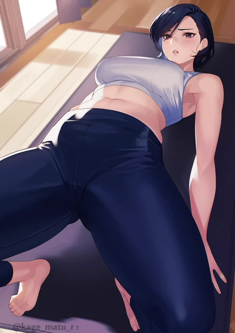 頑張ってるお姉さん。 