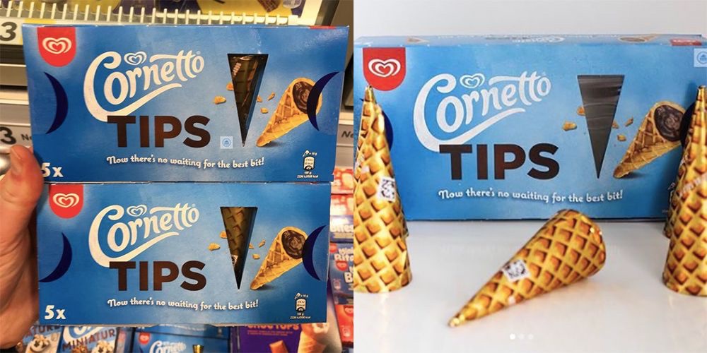 This is an example of how spoilt the new generation is! In my day we had to work through the entire ice cream to achieve the cornetto tip. Now you buy it in a box for €2. 😭 

#whereisthesenseofselfacomplishment