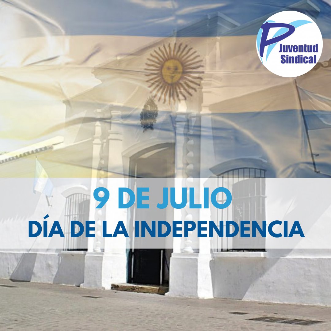 Desde la Juventud Sindical recordamos este #9dejulio, día de nuestra independencia. Es nuestro deber seguir levantando esas banderas y conformar una Patria independiente, soberana y con Justicia Social para todos los argentinos y argentinas.

#DíaDeLaIndependiencia