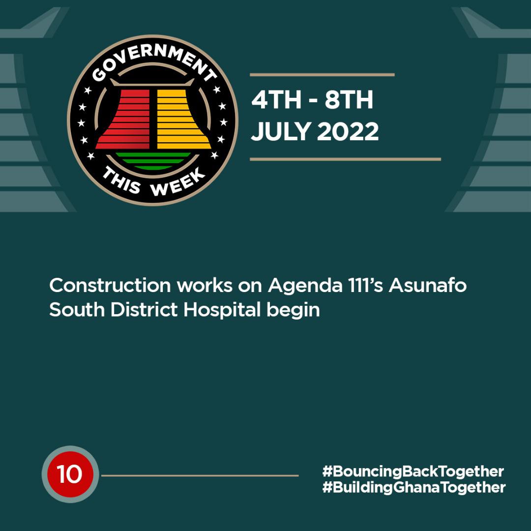 TheteamMelody's tweet photo. This week construction works on Agenda 111's Asunafo South District Hospital begin.
#GovernmentThisWeek https://t.co/xe299cH7nC