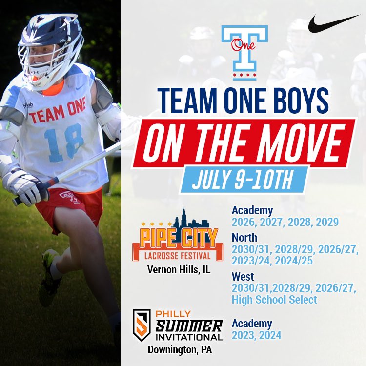 TeamONELacrosse's tweet photo. Team ONE Boys Are ON THE MOVE This Weekend!!

@lacrosseamerica @NXT_events 

Let’s Gooooooo! #TeamONE #WinTheDay https://t.co/GgbwJEx1iV
