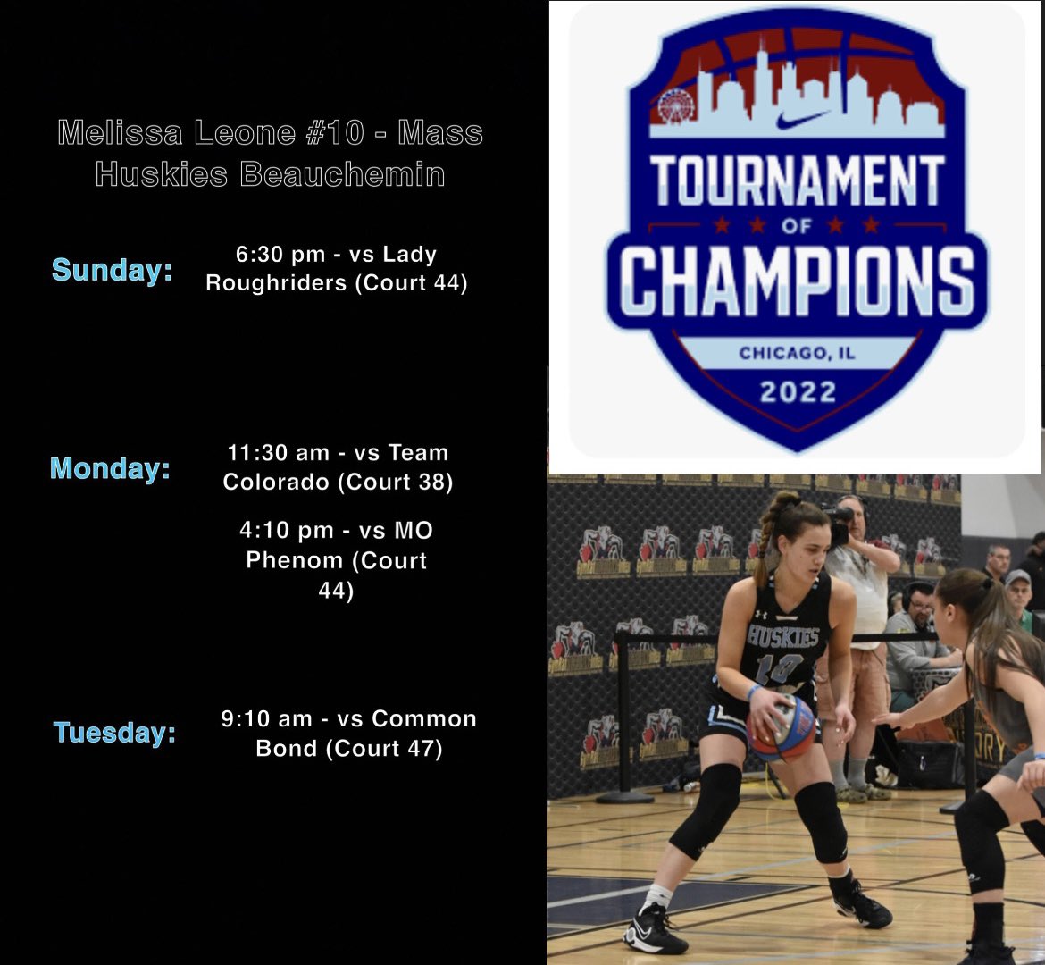 Here is my schedule for the Tournament of Champions in Chicago!! Super excited to compete against some good competition. <a href="/MAHuskies/">MA_Huskies</a>