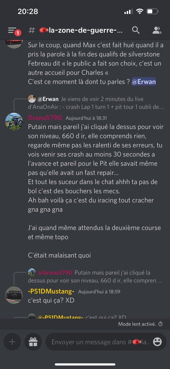 AnastasiaLps's tweet photo. Essayer de progresser tranquillement sur iRacing sans déranger personne et se faire « tacler » par des gamins de 12 ans qui sortent pas de leurs chambres
Parce que vous avez un grand clapet devant votre écran je me permets de vous afficher bande de petites merdes :) https://t.co/57PcX1OVNm