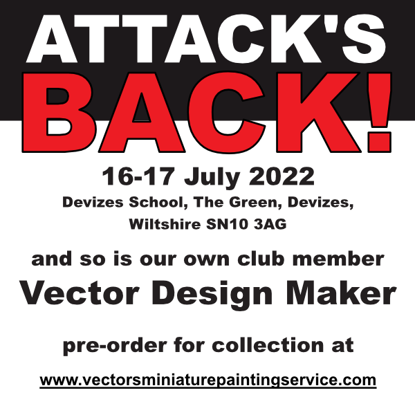 DDWargamesGrp's tweet photo. No matter how hard we tried he's back! Our own club member the enterprising @ServiceVectors
3D printing & painting services available so check the website out & pre-order today as #Attack2022 is a week tomorrow.
https://t.co/3xJQvBu3PP https://t.co/oQnpxtqosp