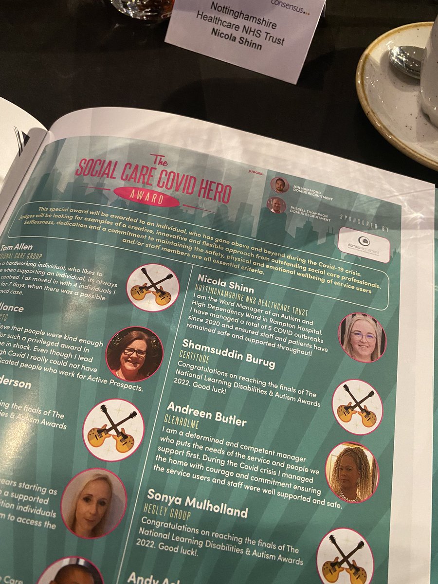 Nicola Shinn (@nicolashinn1) on Twitter photo I’m here! @LDAwards2022
Representing <a href="/NottsHealthcare/">Nottinghamshire Healthcare</a>
Nominated for the Social Care COVID Hero Award 🥇🤞🏼
Amazing to be nominated and surrounded by amazing people! #ldawards2022 #autism #covidhero #awards I’m here! @LDAwards2022
Representing <a href="/NottsHealthcare/">Nottinghamshire Healthcare</a>
Nominated for the Social Care COVID Hero Award 🥇🤞🏼
Amazing to be nominated and surrounded by amazing people! #ldawards2022 #autism #covidhero #awards