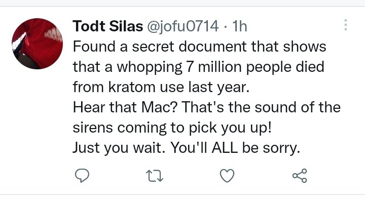 Keith Kratom Legal tweet media