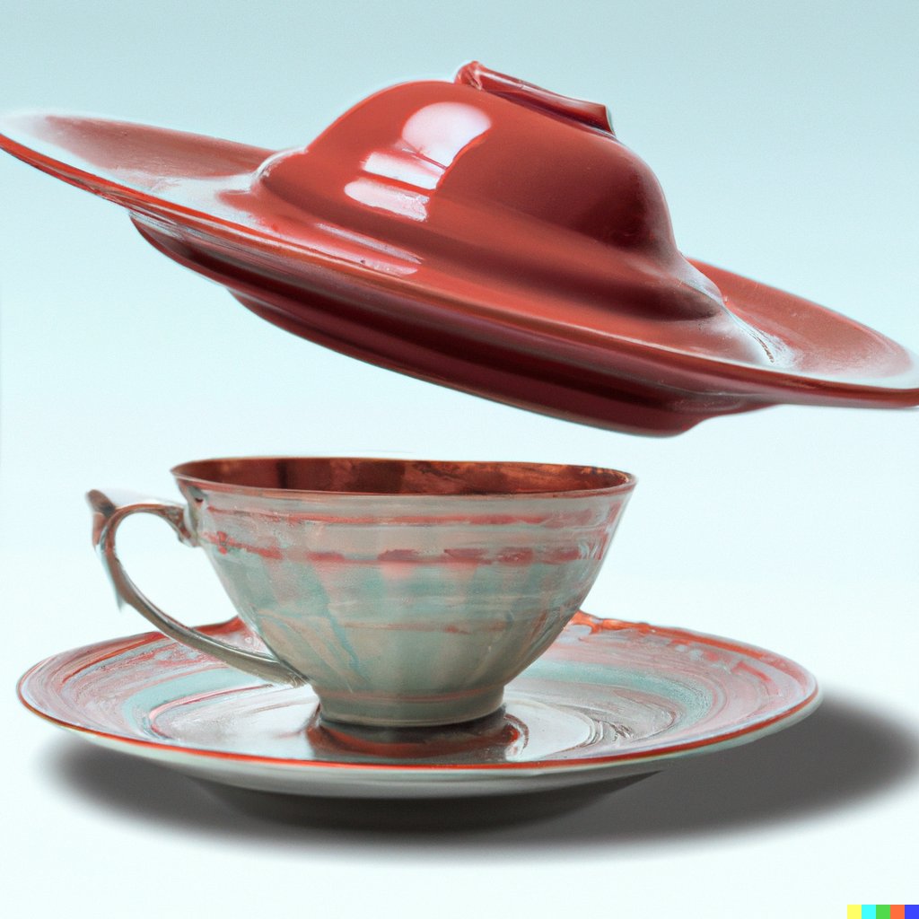 Photonwind's tweet image. a flying tea saucer - prompt generation results by #openai #dalle
too good not to share. #iwanteabelieve