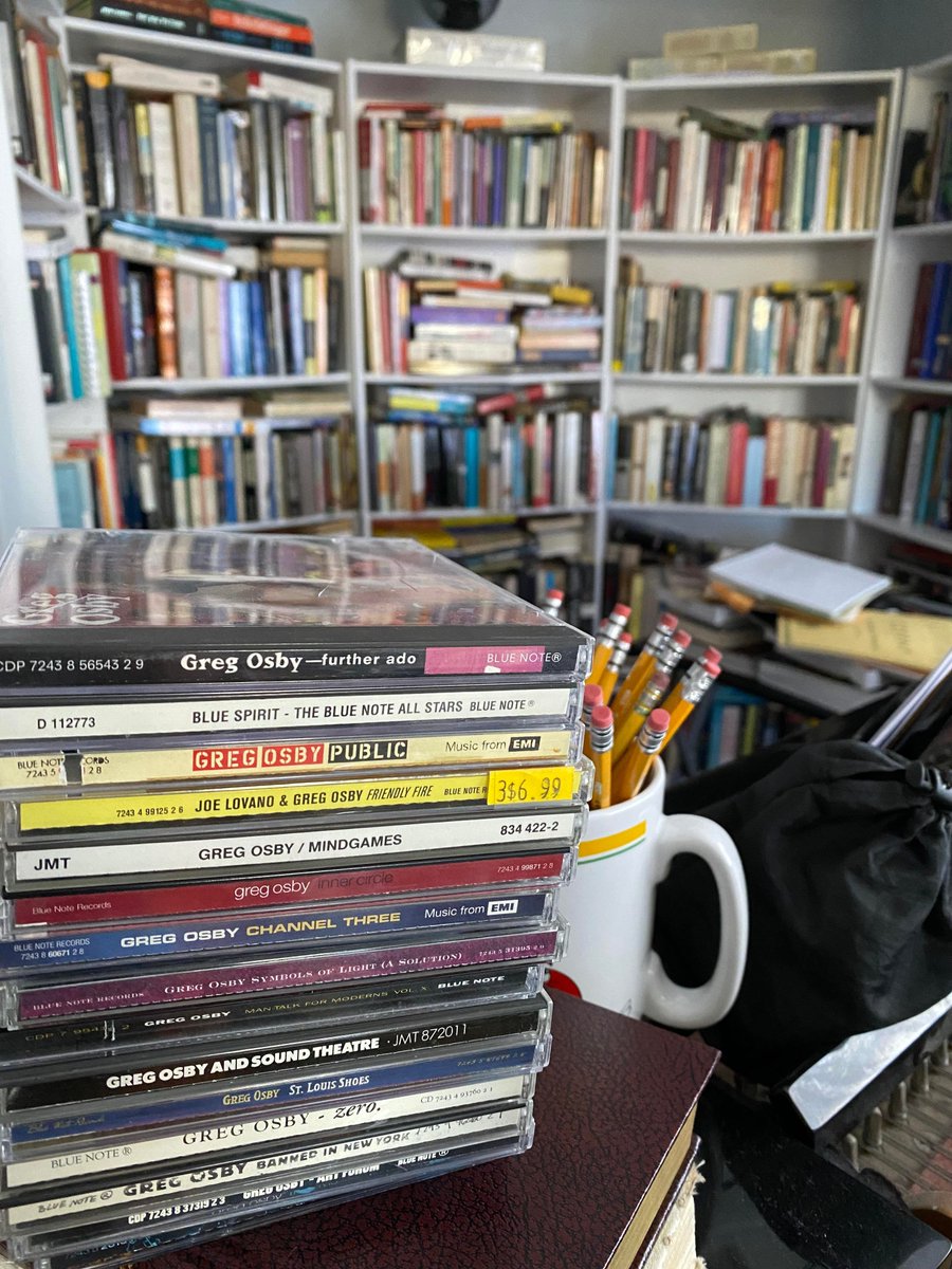 jwNewMusic's tweet photo. …revisiting some of my fav #GregOsby CDs before attending tonight's show @ #SamFirst ~ excited to hear the band!

➡July 8-9: GREG OSBY, as; #JohnEscreet, p; #EricRevis, b; #JazSawyer, dr

➡SAM FIRST, 6171 W Century Blvd, #LA

➡https://t.co/UoCUqBJN3I
➡https://t.co/csQkLw9zhh https://t.co/RwnRqDp8Co