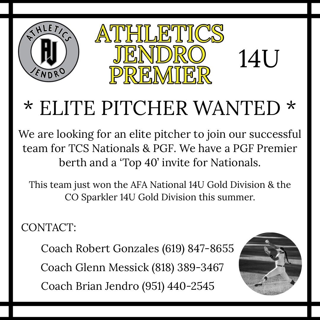 If your looking for a new team that has multiple colleges already watching them and that plays at a high level, message me !! <a href="/ExtraInningSB/">EXTRA INNING SOFTBALL</a>  <a href="/QrRecruiter/">QR RECRUITER</a> <a href="/IHartFastpitch/">I❤️Fastpitch</a>