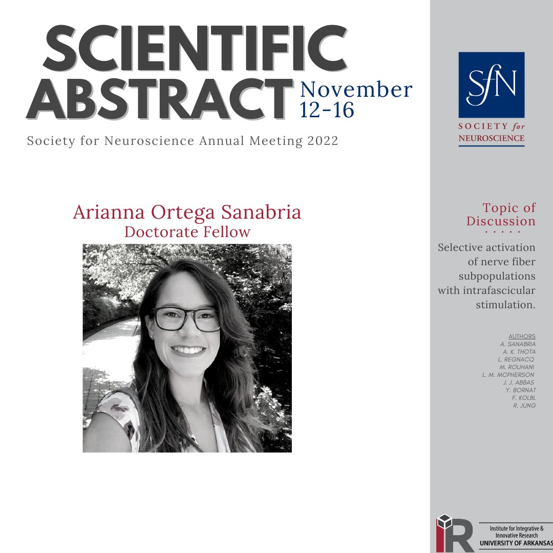 ICubedR's tweet photo. Arianna Ortega Sanabra, an @ICubedR Doctoral Fellow, will be presenting her #scientificabstract at the annual
@SfNtweets meeting this year.@ariamos25
Her work in #neuroscience will play a crucial role in the #advancement and #innovation that fuels @ICubedR to change the future. https://t.co/lAQyAZ1RCG