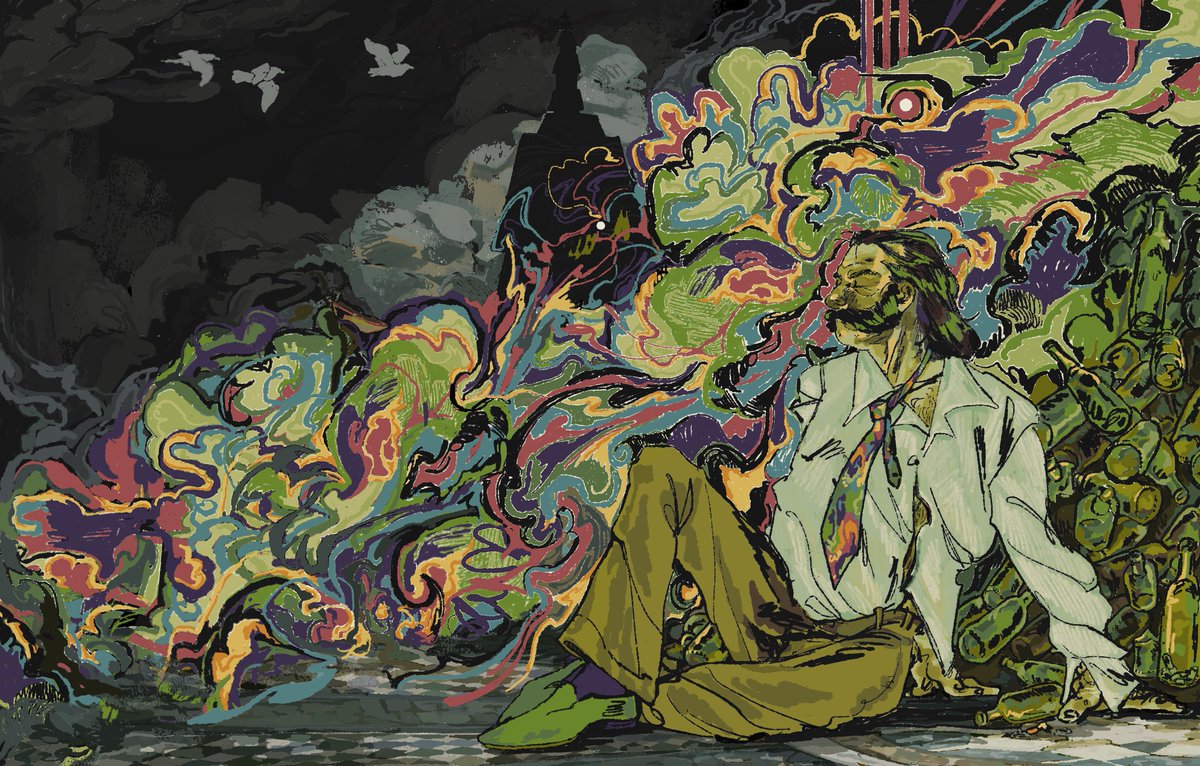 kabojsare's tweet photo. An uproar of matter, darling, *rising* into the pale. Rolling.
#DiscoElysium https://t.co/gEUVmNSpXv