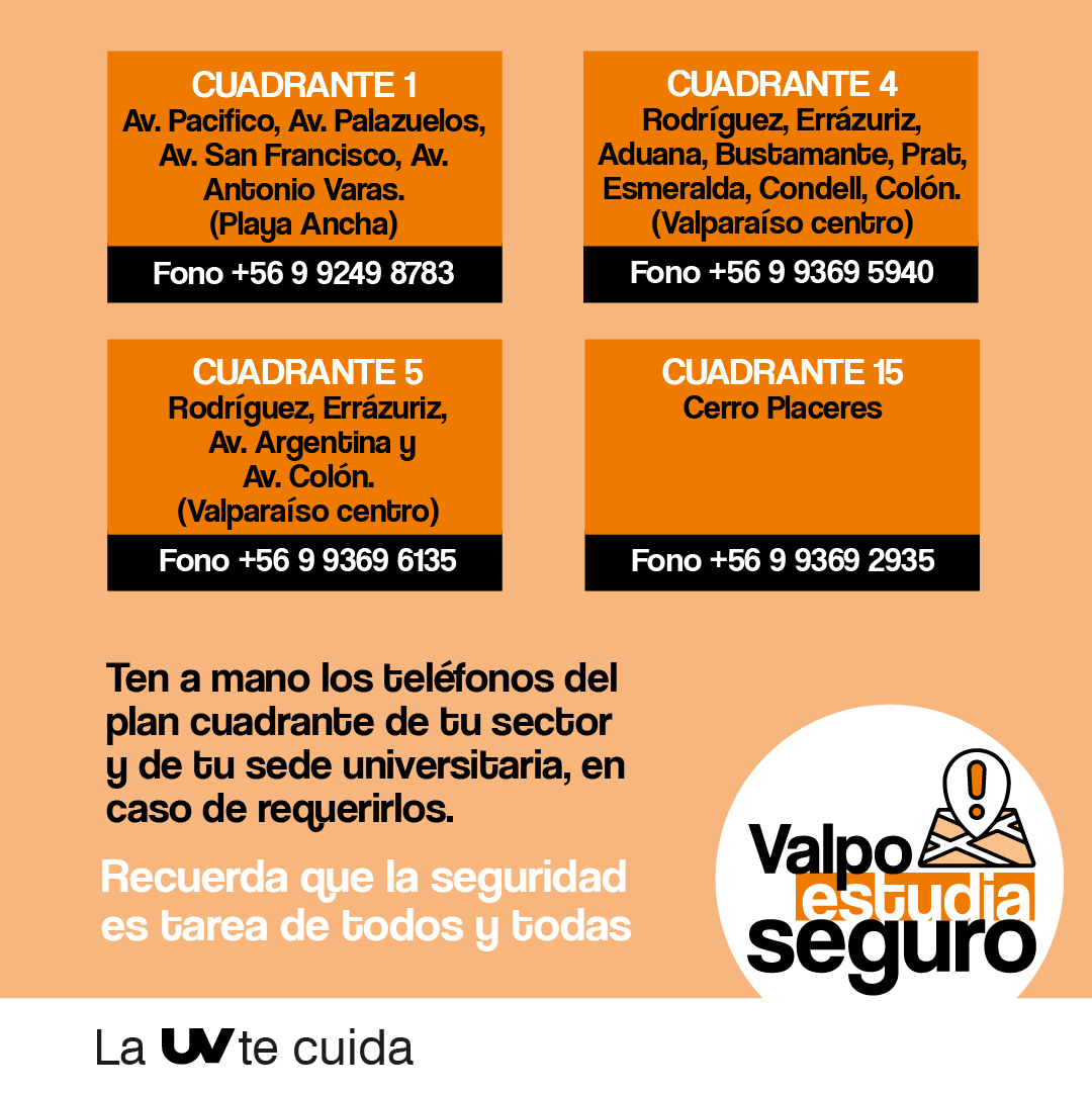 uvalpochile's tweet photo. La UV ha participado constantemente en reuniones para coordinar plan #ValpoEstudiaSegur@ junto a @carabchile, @municipiovalpo y otras instituciones educacionales de la región. Compartimos campaña gráfica informativa del plan realizada por Dirección de Extensión #LaUVenMovimiento https://t.co/RE90AP3T0M
