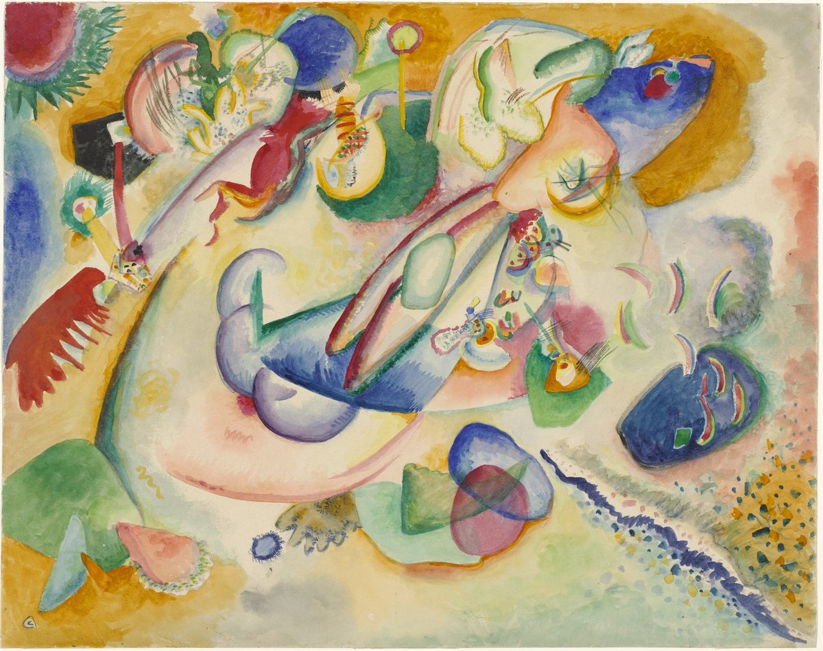 artistkandinsky's tweet photo. Vasily Kandinsky, Improvisation, (c. 1914) #museumofmodernart #vasilykandinsky https://t.co/Ma3gf6itnq https://t.co/1ylMxiUH0L
