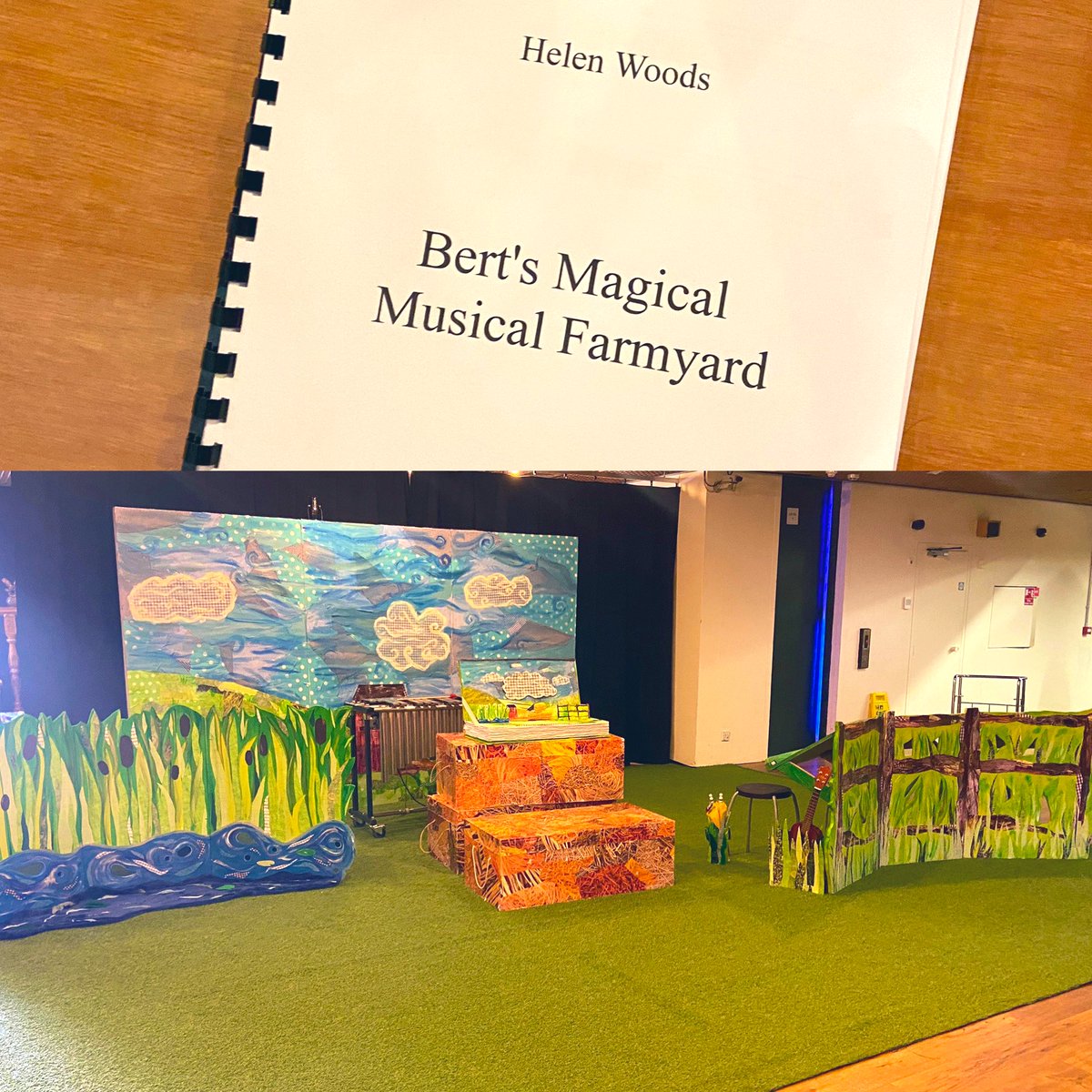 MissDaisyEvans's tweet photo. A fun rehearsal day being Clara the clarinet for ‘Bert’s Magical Musical Farmyard’ Tiddly Prom @stdavidshall with @ArtsActive &amp; @Helenwoodsmusic! Looking forward to the next week of shows which are part of the #WelshProms series. 🏴󠁧󠁢󠁷󠁬󠁳󠁿🎶🐑

🎫👉🏻 https://t.co/ezMpSDvbIf https://t.co/Ka3HrW6iL2