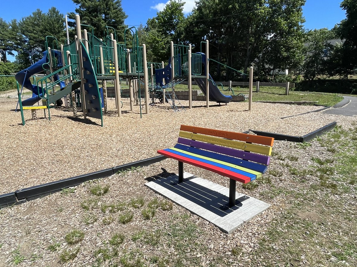 LJStinson's tweet photo. Exciting news for WSS our 2 new Buddy Benches have been installed!!
A huge thank you to @TownWilmMA for the great job!! They look amazing!!  THANK YOU!! 😊😊 https://t.co/p82NifWepm