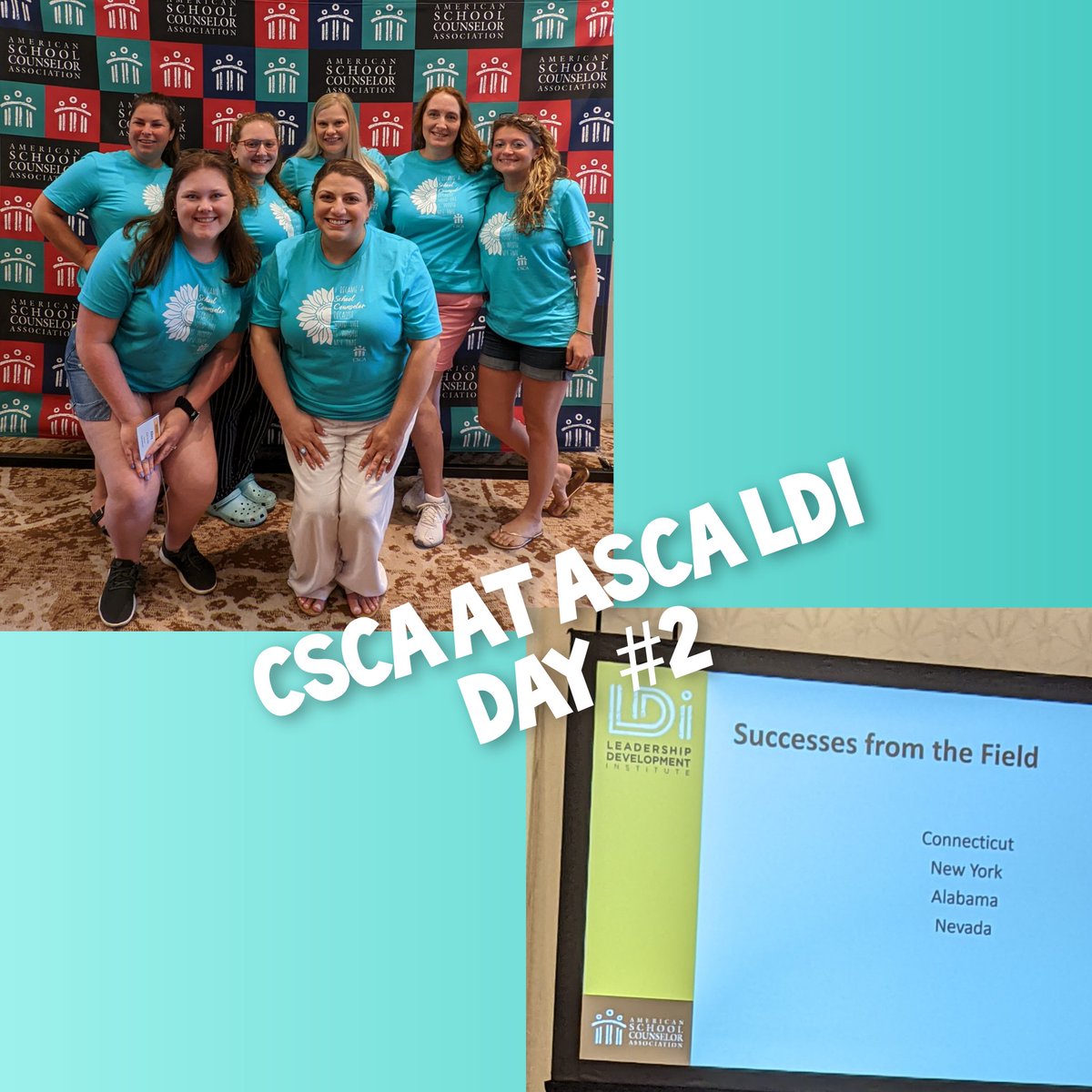 CSCA_Counseling's tweet image. CT was recognized for our success in getting seats at the table at several state committees and collaboratives. @ASCAtweets Leadership Development Institute Day 2