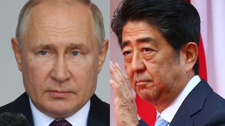 Forbes's tweet photo. Putin responds to Shinzo Abe assassination https://t.co/jQwBJSTp2m https://t.co/AwjknPAalP