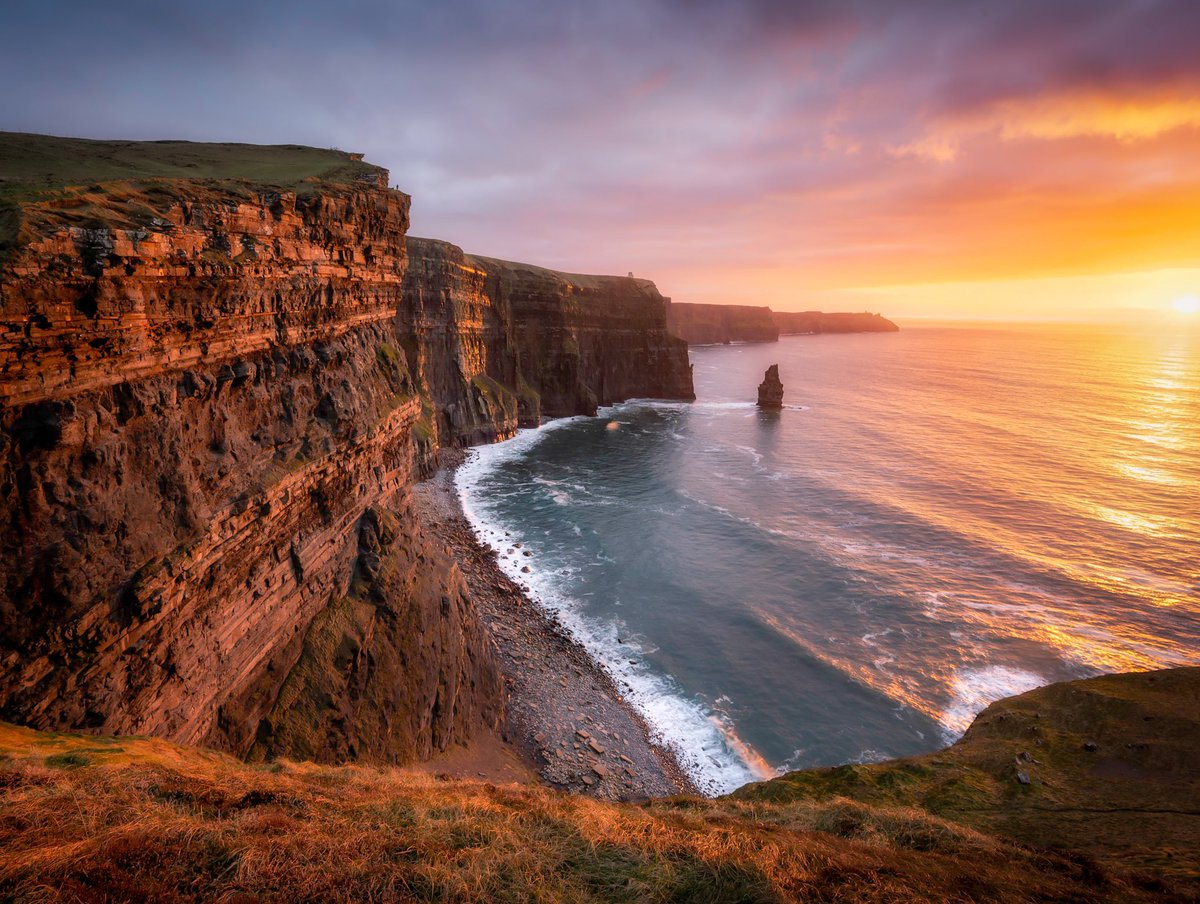 My favourite view of Ireland’s Cliffs of Moher and where I experienced one of the best sunsets back in January. Scenes like this are just so rare and when you capture an image from an iconic location you’d be happy to never bring the camera back out here again. All RT appreciated