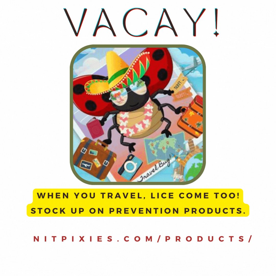 NitExperts's tweet image. Watch out for lice on your summer travels! And remember NitPixies is here for you! 
#nitpixies 
Book an appointment upon your return! 
loom.ly/1Nav3xM