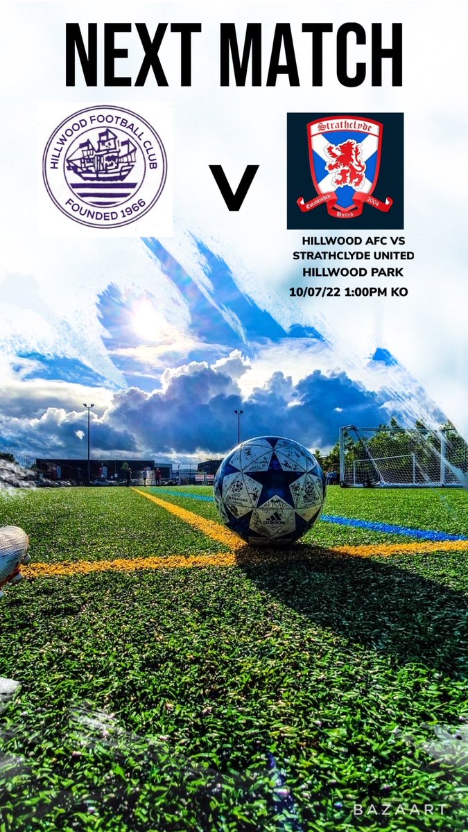 ClubHillwood's tweet photo. Hillwood AFC take on Strathclyde United on Sunday, as they aim to make it 4 wins out of 4 of their pre-season fixtures.

⚽️ @StrathclydeUtd 
📍Hillwood Park
🏆Friendly
⏰ 1:00pm ko https://t.co/YzQQ5PxvUq