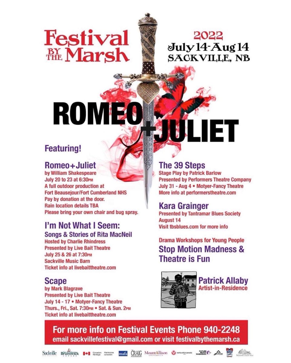 Alongside our friends <a href="/LiveBaitTheatre/">Live Bait Theatre</a> we are very excited to announce our upcoming productions for Festival by the Marsh 2022!!!